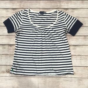 Navy and White Ralph Lauren Sport stripe T-shirt